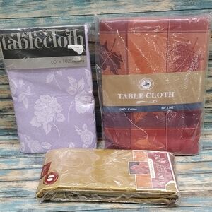 Luxurious Floral and Patterned Tablecloth Set